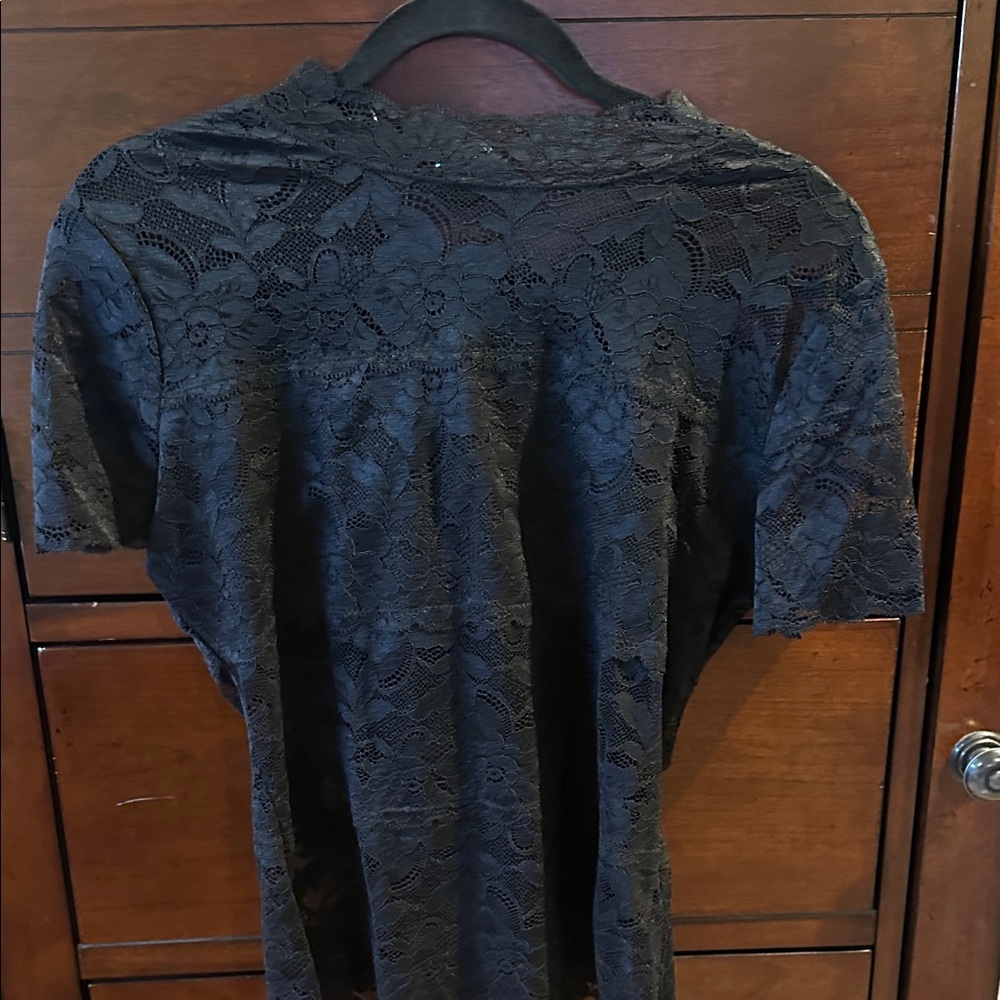 Guess Black Lace Blouse